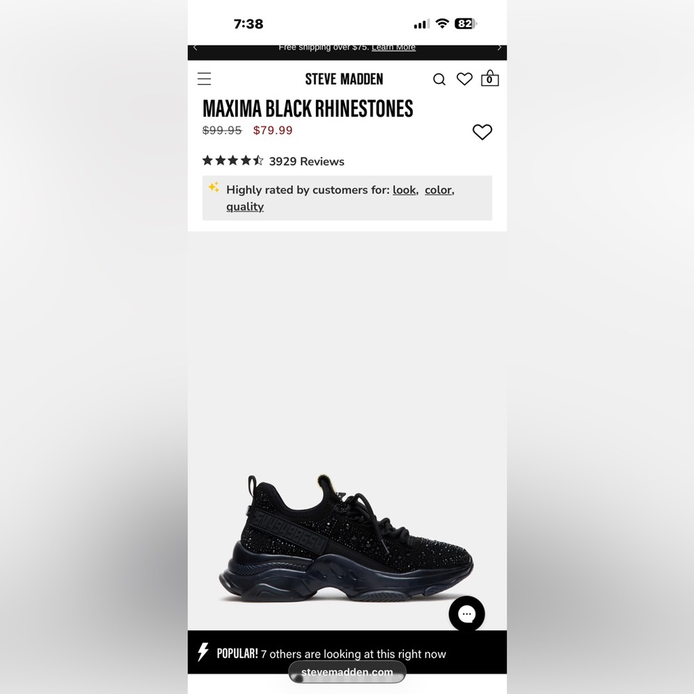 Maxima Black Women's Sneakers
